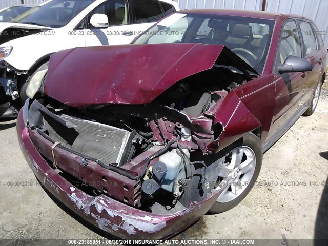 1G1ZT64845F170506 - 2005 CHEVROLET MALIBU MAXX LS RED photo 6