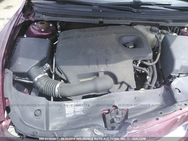 1G1ZC5E14BF283525 - 2011 CHEVROLET MALIBU 1LT 红色 照片 10