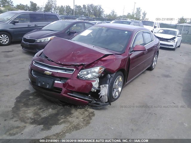 1G1ZC5E14BF283525 - 2011 CHEVROLET MALIBU 1LT 红色 照片 2
