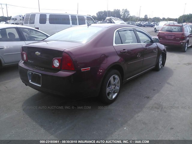 1G1ZC5E14BF283525 - 2011 CHEVROLET MALIBU 1LT 红色 照片 4