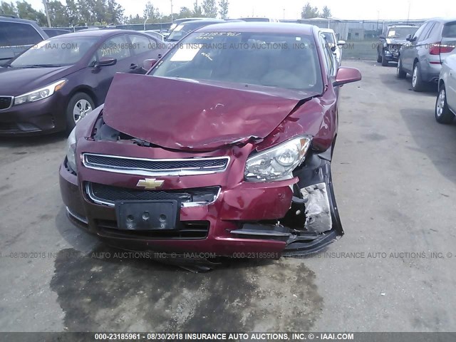 1G1ZC5E14BF283525 - 2011 CHEVROLET MALIBU 1LT 红色 照片 6