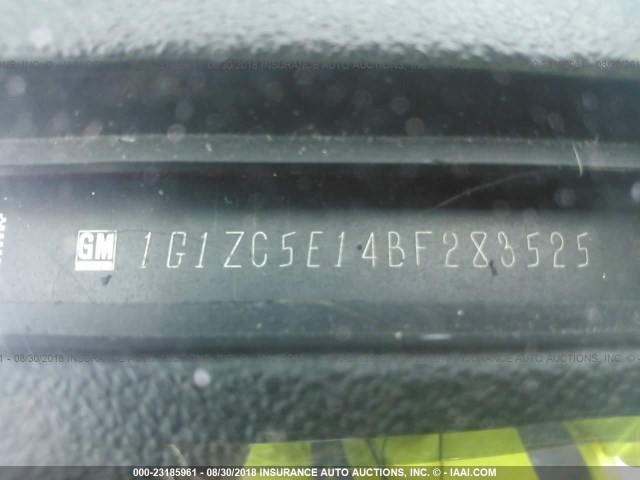 1G1ZC5E14BF283525 - 2011 CHEVROLET MALIBU 1LT 红色 照片 9