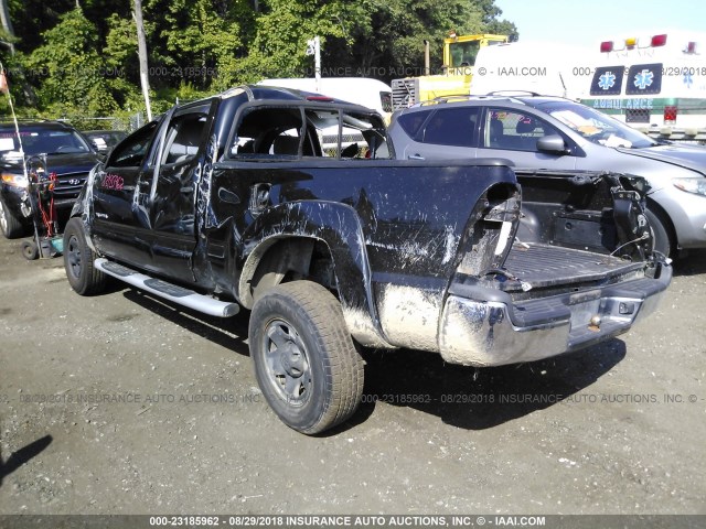 5TEMU52NX8Z470950 - 2008 TOYOTA TACOMA DOUBLE CAB LONG BED BLACK photo 3