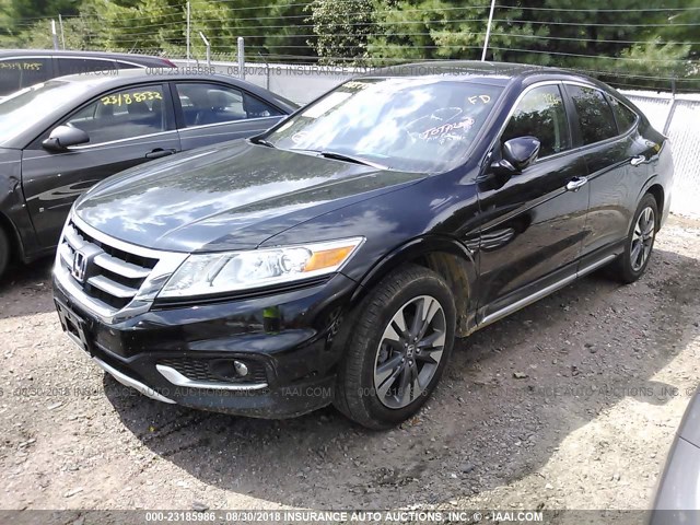 5J6TF2H51FL003868 - 2015 HONDA CROSSTOUR EXL შავი ფოტო 2