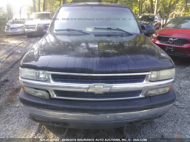 1GNEK13T51R158639 - 2001 CHEVROLET TAHOE K1500 BLACK photo 6