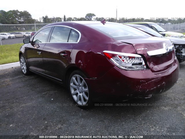 1G4GE5EV3AF310297 - 2010 BUICK LACROSSE CXS BURGUNDY photo 3