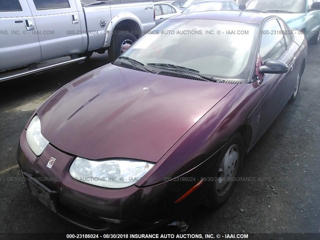 1G8ZY14782Z210173 - 2002 SATURN SC2 MAROON photo 2