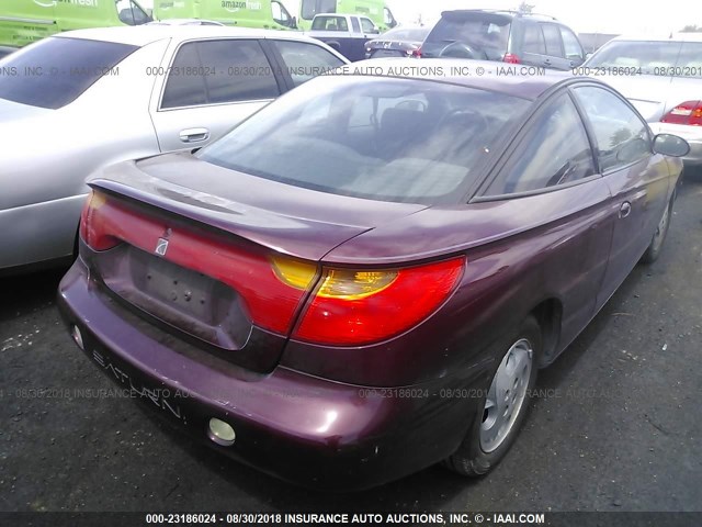 1G8ZY14782Z210173 - 2002 SATURN SC2 MAROON photo 4