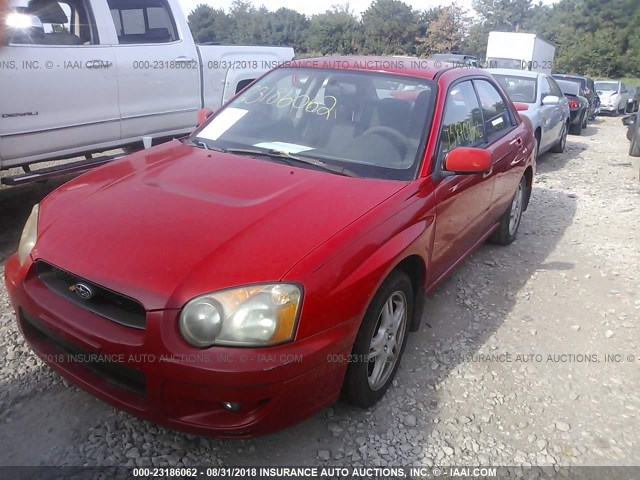 JF1GD67584H512769 - 2004 SUBARU IMPREZA RS RED photo 2