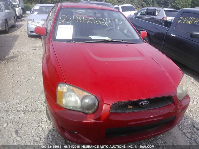 JF1GD67584H512769 - 2004 SUBARU IMPREZA RS RED photo 6