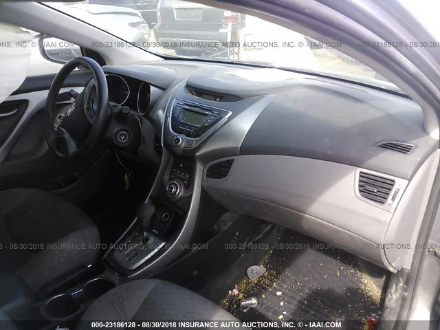 KMHDH6AE3DU003606 - 2013 HYUNDAI ELANTRA COUPE GS/SE GRAY photo 5