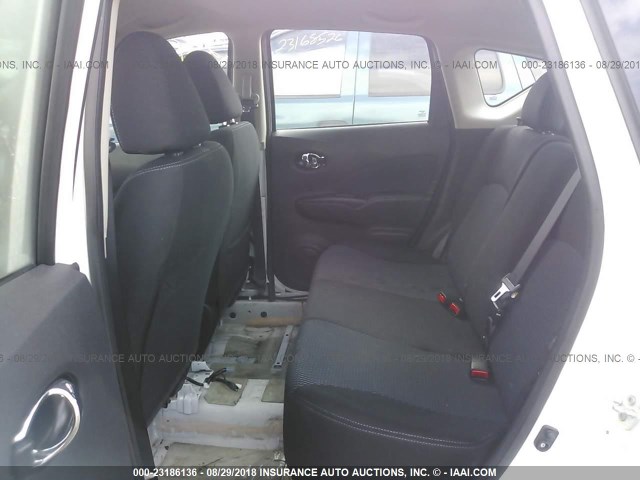 3N1CE2CP1GL354516 - 2016 NISSAN VERSA NOTE S/S PLUS/SV/SL/SR WHITE photo 8