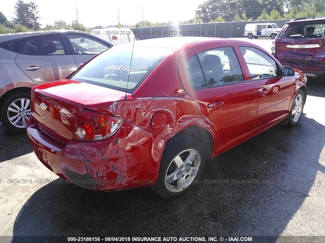 1G1AF5F57A7125419 - 2010 CHEVROLET COBALT 2LT RED photo 4