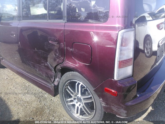 JTLKT324264041365 - 2006 TOYOTA SCION XB PURPLE photo 6