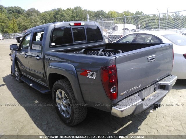 1GCHTDFEXC8130930 - 2012 CHEVROLET COLORADO LT GRAY photo 3