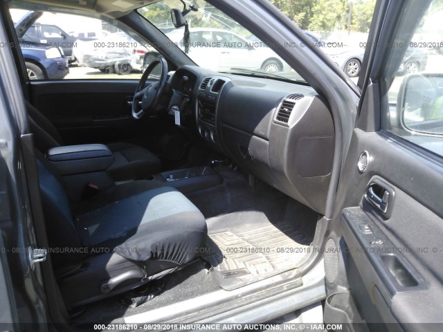 1GCHTDFEXC8130930 - 2012 CHEVROLET COLORADO LT GRAY photo 5