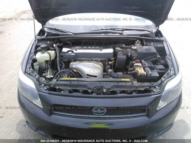 JTKDE177460102818 - 2006 TOYOTA SCION TC შავი ფოტო 10