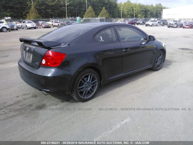JTKDE177460102818 - 2006 TOYOTA SCION TC შავი ფოტო 4