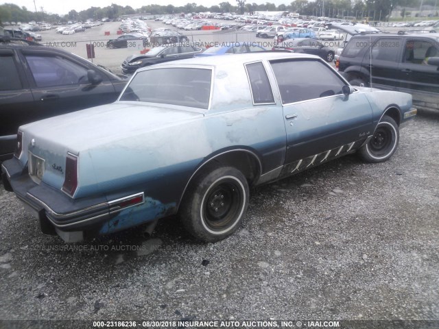 2G2GK37HXF2322324 - 1985 PONTIAC GRAND PRIX LE BLUE photo 4