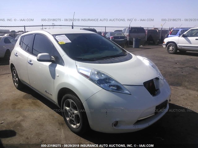 JN1AZ0CP4BT008240 - 2011 NISSAN LEAF SV/SL WHITE photo 1