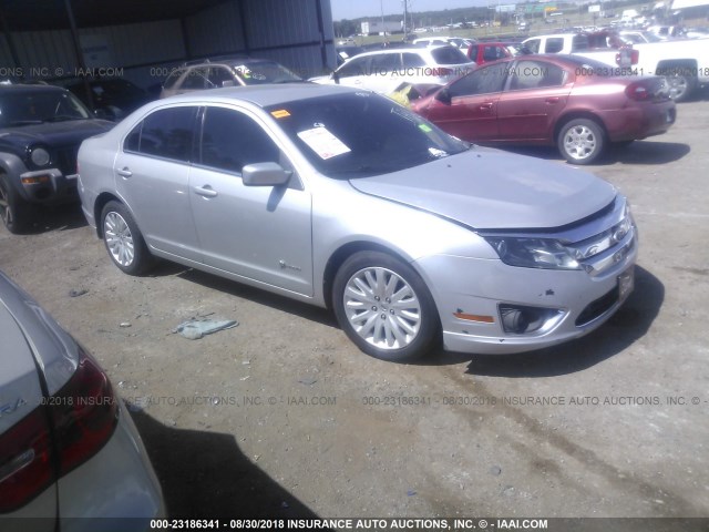 3FADP0L38AR430756 - 2010 FORD FUSION HYBRID SILVER photo 1