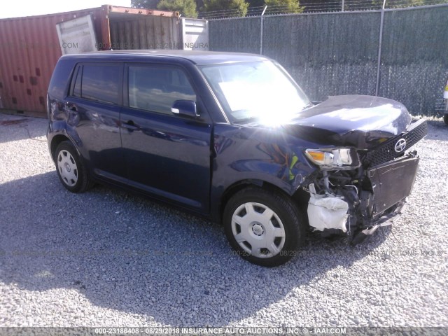 JTLKE50E281058897 - 2008 TOYOTA SCION XB BLUE photo 1