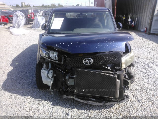 JTLKE50E281058897 - 2008 TOYOTA SCION XB BLUE photo 6