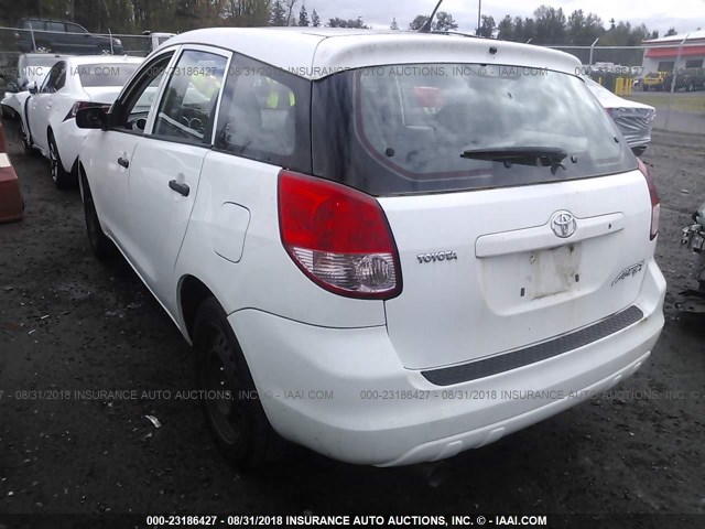 2T1KR32E74C261453 - 2004 TOYOTA COROLLA MATRIX XR WHITE photo 3