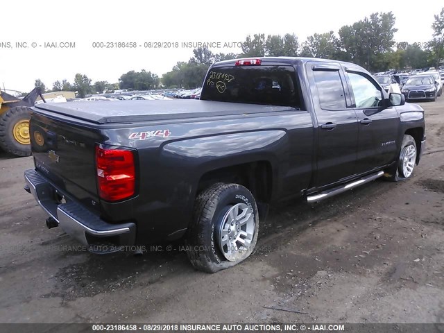 1GCVKREC9EZ286179 - 2014 CHEVROLET SILVERADO K1500 LT ნაცრისფერი ფოტო 4