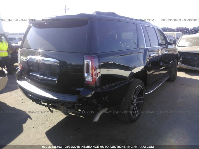 1GKS2GKC8GR177327 - 2016 GMC YUKON XL K1500 SLT BLACK photo 4