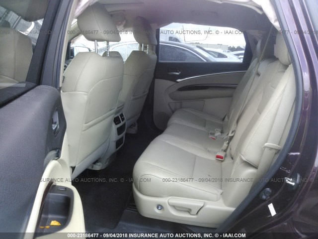 5FRYD4H49GB013071 - 2016 ACURA MDX TECHNOLOGY BURGUNDY photo 8