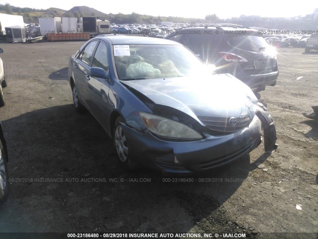 4T1BE32K54U916404 - 2004 TOYOTA CAMRY LE/XLE/SE BLUE photo 1