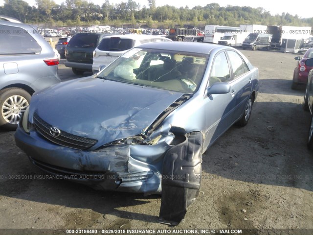 4T1BE32K54U916404 - 2004 TOYOTA CAMRY LE/XLE/SE BLUE photo 2