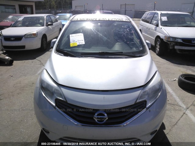 3N1CE2CP7EL368935 - 2014 NISSAN VERSA NOTE S/S PLUS/SV/SL WHITE photo 6