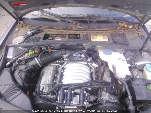 WVWWH63B73E145708 - 2003 VOLKSWAGEN PASSAT GLX GRAY photo 10