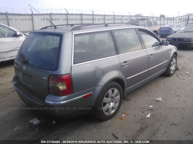WVWWH63B73E145708 - 2003 VOLKSWAGEN PASSAT GLX GRAY photo 4