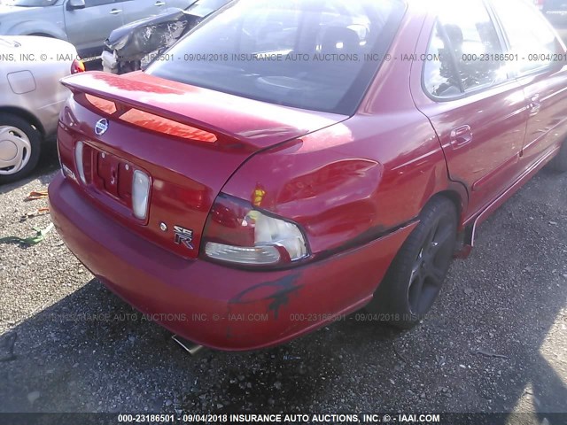 3N1AB51D13L727381 - 2003 NISSAN SENTRA SE-R SPEC V RED photo 6