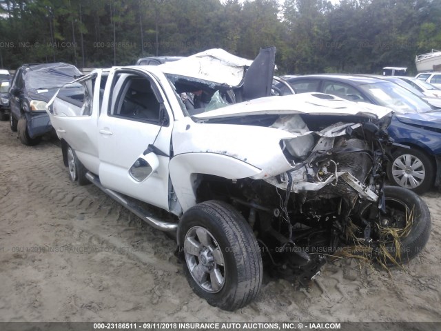 3TMJU62N09M071195 - 2009 TOYOTA TACOMA DOUBLE CAB PRERUNNER WHITE photo 1