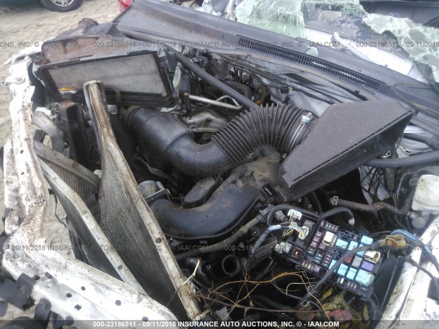 3TMJU62N09M071195 - 2009 TOYOTA TACOMA DOUBLE CAB PRERUNNER WHITE photo 10