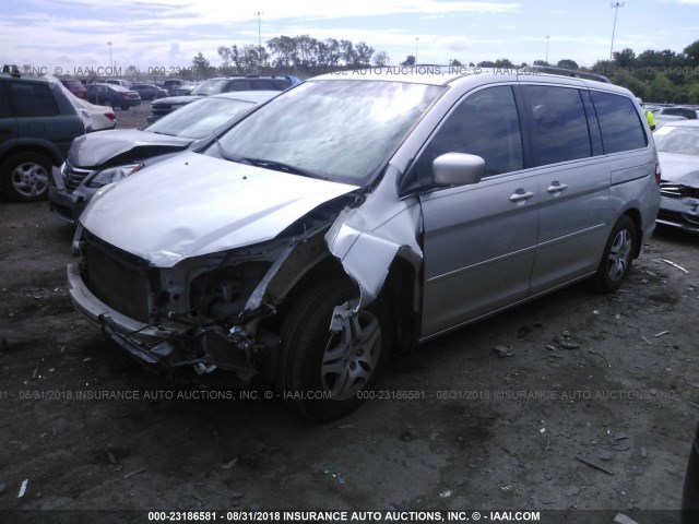 5FNRL38747B419823 - 2007 HONDA ODYSSEY EXL SILVER photo 2