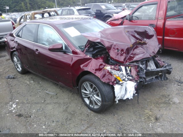 4T1BF1FK6GU574574 - 2016 TOYOTA CAMRY LE/XLE/SE/XSE 红色 照片 1