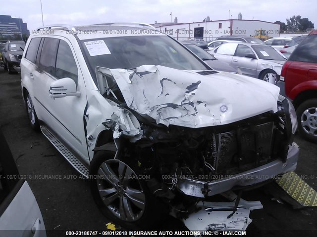 4JGBF7BE2CA766377 - 2012 MERCEDES-BENZ GL 450 4MATIC WHITE photo 1