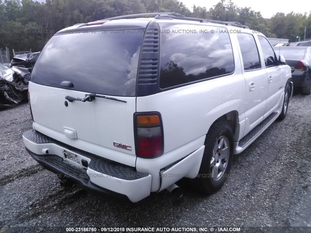 1GKFK66U56J145866 - 2006 GMC YUKON XL DENALI WHITE photo 4