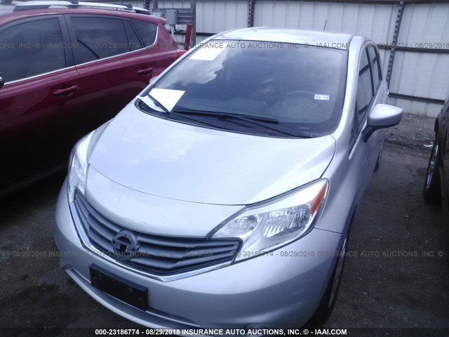 3N1CE2CP1FL412431 - 2015 NISSAN VERSA NOTE S/S PLUS/SV/SL/SR SILVER photo 6