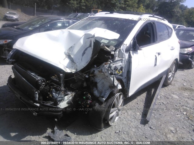 KM8JUCAC5DU607587 - 2013 HYUNDAI TUCSON GLS/LIMITED 白色 照片 2