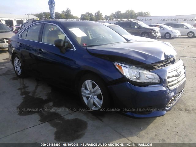 4S3BNBA62F3035848 - 2015 SUBARU LEGACY 2.5I BLUE photo 1