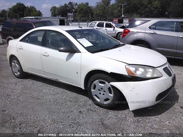 1G2ZF57B484147425 - 2008 PONTIAC G6 VALUE LEADER/BASE WHITE photo 1