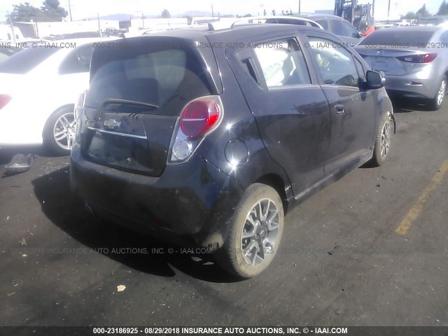 KL8CF6S98EC444526 - 2014 CHEVROLET SPARK 2LT BLACK photo 4