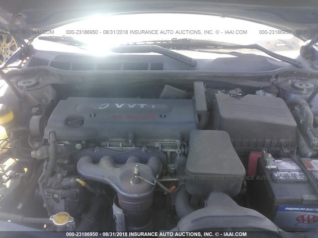 4T4BE46KX9R097838 - 2009 TOYOTA CAMRY SE/LE/XLE BLUE photo 10