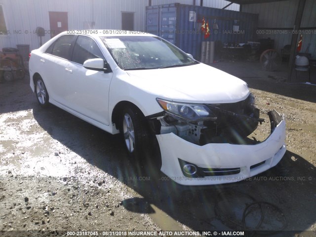 4T1BF1FK4DU640390 - 2013 TOYOTA CAMRY L/SE/LE/XLE თეთრი ფოტო 1